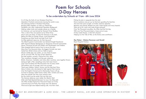 the words of the school's D-Day poem